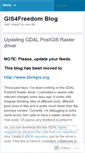 Mobile Screenshot of gis4free.wordpress.com