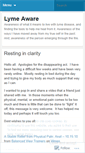 Mobile Screenshot of lymeaware.wordpress.com