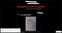 Desktop Screenshot of hannahgoodrichartsaward.wordpress.com