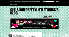 Desktop Screenshot of girlsloveprettylittlethings.wordpress.com