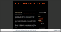 Desktop Screenshot of electionomics.wordpress.com