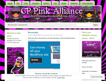 Tablet Screenshot of pinkalliesofcp.wordpress.com