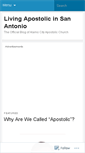 Mobile Screenshot of alamocityapostolic.wordpress.com