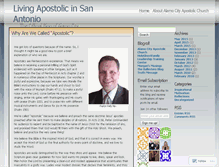 Tablet Screenshot of alamocityapostolic.wordpress.com