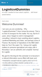 Mobile Screenshot of logistics4dummies.wordpress.com
