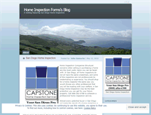 Tablet Screenshot of homeinspectionforms.wordpress.com