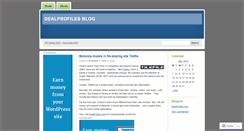 Desktop Screenshot of dealprofiles.wordpress.com