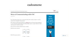Desktop Screenshot of cadcamcnc.wordpress.com