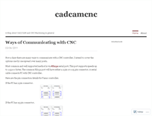 Tablet Screenshot of cadcamcnc.wordpress.com