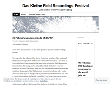 Tablet Screenshot of dkfrf.wordpress.com