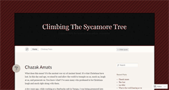 Desktop Screenshot of climbingthesycamoretree.wordpress.com