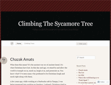 Tablet Screenshot of climbingthesycamoretree.wordpress.com