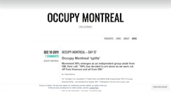 Desktop Screenshot of journaloccupymontreal.wordpress.com