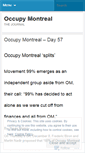Mobile Screenshot of journaloccupymontreal.wordpress.com