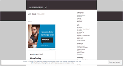 Desktop Screenshot of humanbrand.wordpress.com