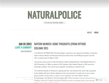 Tablet Screenshot of naturalpolice.wordpress.com