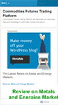 Mobile Screenshot of commoditiesfuturestrading.wordpress.com