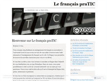 Tablet Screenshot of lefrancaispratic.wordpress.com