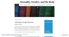 Desktop Screenshot of genderbodyreligion.wordpress.com