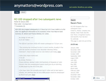 Tablet Screenshot of anymatters.wordpress.com