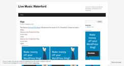 Desktop Screenshot of livemusicwaterford.wordpress.com