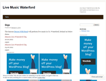 Tablet Screenshot of livemusicwaterford.wordpress.com