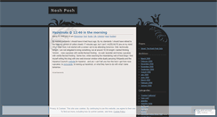 Desktop Screenshot of noshposh.wordpress.com