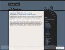 Tablet Screenshot of noshposh.wordpress.com