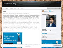 Tablet Screenshot of kausherald.wordpress.com