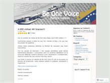Tablet Screenshot of beonevoice.wordpress.com