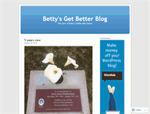 Tablet Screenshot of bettyscancerblog.wordpress.com