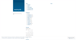 Desktop Screenshot of meinunik.wordpress.com