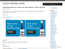 Tablet Screenshot of cabinettrends.wordpress.com