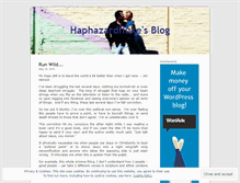 Tablet Screenshot of haphazardfluke.wordpress.com