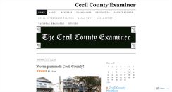 Desktop Screenshot of cecilcountyexaminer.wordpress.com