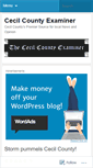 Mobile Screenshot of cecilcountyexaminer.wordpress.com