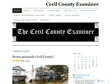 Tablet Screenshot of cecilcountyexaminer.wordpress.com