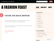 Tablet Screenshot of afashionfeast.wordpress.com