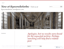 Tablet Screenshot of kyocerasolarnews.wordpress.com