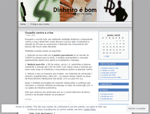 Tablet Screenshot of dinheiroebom.wordpress.com