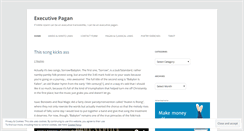 Desktop Screenshot of executivepagan.wordpress.com