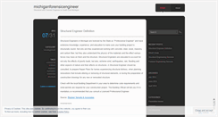 Desktop Screenshot of michiganforensicengineer.wordpress.com