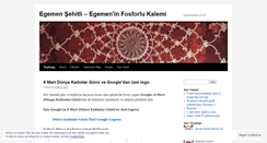 Desktop Screenshot of egemensehitli.wordpress.com