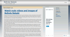 Desktop Screenshot of belindabalaski.wordpress.com