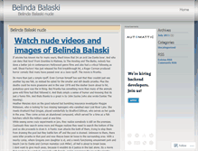 Tablet Screenshot of belindabalaski.wordpress.com