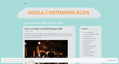 Desktop Screenshot of mialacostumes.wordpress.com