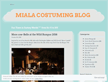 Tablet Screenshot of mialacostumes.wordpress.com
