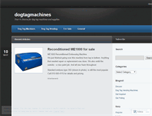 Tablet Screenshot of dogtagmachines.wordpress.com