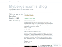 Tablet Screenshot of mybergencom.wordpress.com