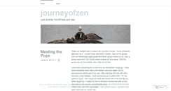Desktop Screenshot of journeyofzen.wordpress.com